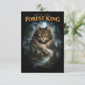 Forest King Dankeskarte (Stehend Vorderseite)