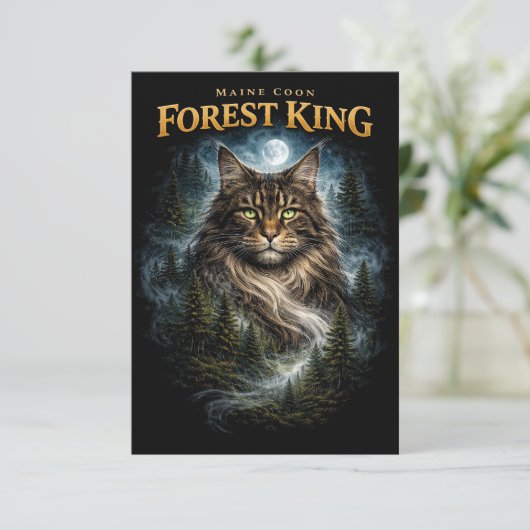 Forest King Dankeskarte (Stehend Vorderseite)