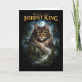 Forest King Feiertagskarte (Vorderseite)
