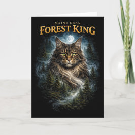 Forest King Feiertagskarte