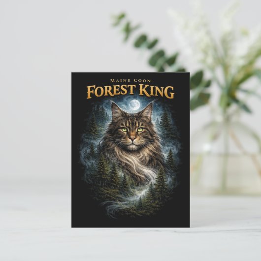 Forest King Postkarte (Stehend Vorderseite)