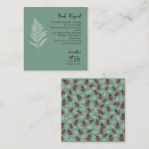 Forest Ladybugs Green Baby Dusche Buchanfrage