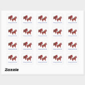 Forest Lake # 2 Dala Horse Sticker (Blatt)