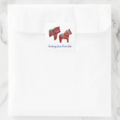 Forest Lake # 2 Dala Horse Sticker (Tasche)
