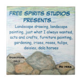Forest Lake Art Tile Fliese (Vorderseite)