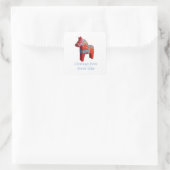Forest Lake Dala Horse Sticker (Tasche)