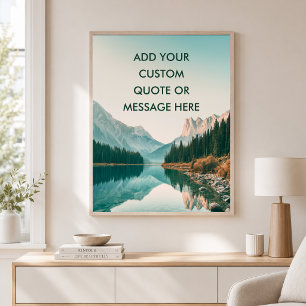 Forest Lake - Erstelle deine eigene Motivation Poster