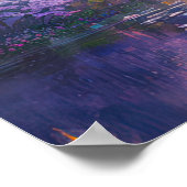 Forest Lake's Golden Twilight Poster (Ecke)