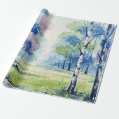 Forest landscape geschenkpapier (Ungerollt)