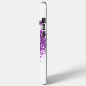 Forest Lila Heart Leaf Tree Wedding Case-Mate iPhone Hülle (Rückseite / Links)