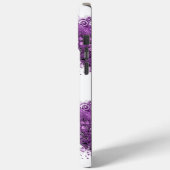 Forest Lila Heart Leaf Tree Wedding Case-Mate iPhone Hülle (Rückseite / Links)