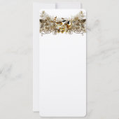 Forest Love Birds Chickadees Wedding Einladung (Rückseite)