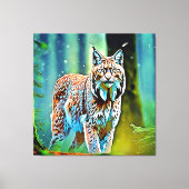 Forest Lynx Blize Design Leinwanddruck (Vorderseite)