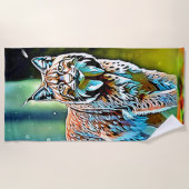 Forest Lynx Blize Design Strandtuch (Vorderseite)
