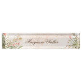 Forest Magic Floral Personalisiert Desk Namplate Namensplakette (Vorderseite)