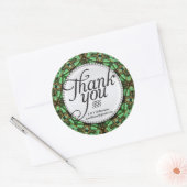 Forest Magic Gold Green Danke Stickers (Umschlag)