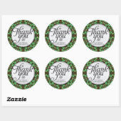 Forest Magic Gold Green Danke Stickers (Blatt)