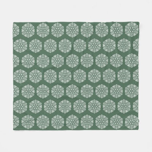 Forest Mandala Fleecedecke (Vorderseite (Horizontal))