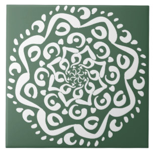 Forest Mandala Fliese