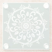 Forest Mandala Glasuntersetzer (Rückseite)