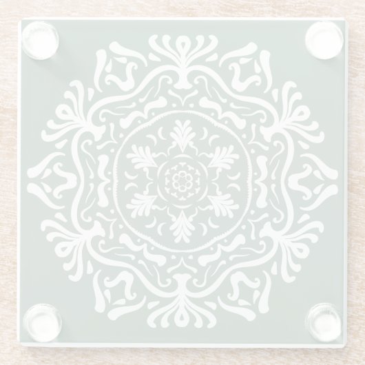 Forest Mandala Glasuntersetzer (Rückseite)