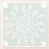 Forest Mandala Glasuntersetzer (Rückseite)