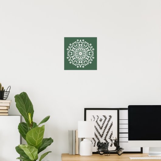 |Forest Mandala Poster (Heimbüro)
