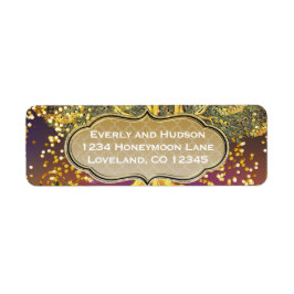 Forest Mason Jar Fairytale Lila und goldene Hochze