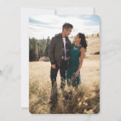 Forest Meadow Wedding Einladung (Rückseite)