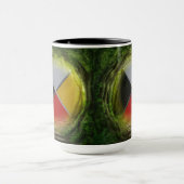 Forest Medicine Wheel Große Combo-Tasse Tasse (Zentrum)