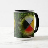 Forest Medicine Wheel Große Combo-Tasse Tasse (VorderseiteRechts)
