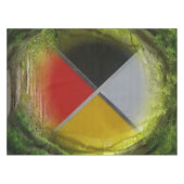 Forest Medicine Wheel Tablecloth Tischdecke (Vorderseite (Horizontal))