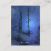 Forest Mists Business Cards Visitenkarte (Rückseite)