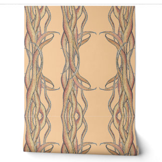 * "Forest Moon"-Design, (Peach) Tapete