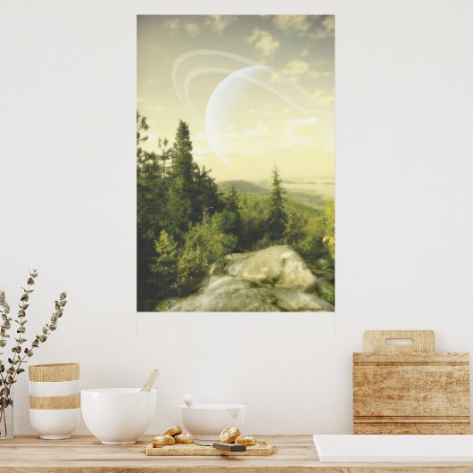 Forest Moon Poster (Küche)