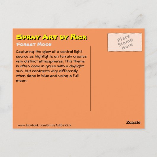 Forest Moon Postkarte (Rückseite)