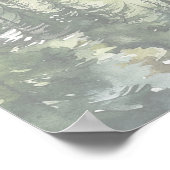 Forest Mountain Adventure Bridal Shower Poster (Ecke)