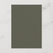 Forest Mountain Hochzeitsskalender Begleitkarte (Rückseite)