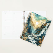 Forest Mountain Waterfall Boho Nature Muster Planer (Anzeige)
