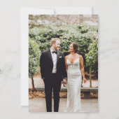 Forest Mountain Winter Frohe Weihnachts-Foto Einladung (Rückseite)