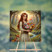 Forest Muse in Bloom Acrylschild (Neutral)