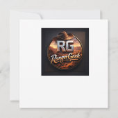 Forest mushroom and gnome clock birthday card karte (Rückseite)