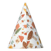 Forest Mushroom Birthday Party Hat Partyhütchen (Rückseite)