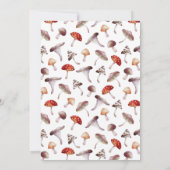 Forest Mushroom Bridal Dusche Einladung (Rückseite)