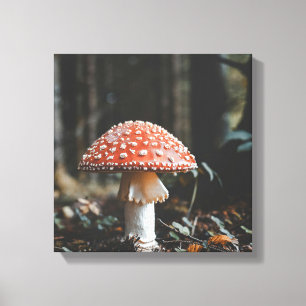 Forest Mushroom Canvas Print Leinwanddruck