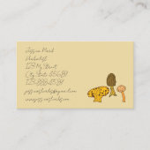 Forest Mushroom Theme Visitenkarte (Vorderseite)