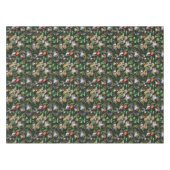 Forest Mushrooms Grünfoliage Tischdecke (Vorderseite (Horizontal))
