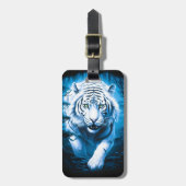 Forest Mystic Wild White Tiger Gepäckanhänger (Vorderseite vertikal)