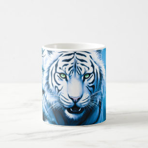 Forest Mystic Wild White Tiger Kaffeetasse