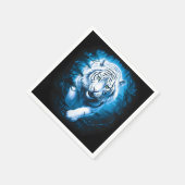 Forest Mystic Wild White Tiger Serviette (Ecke)